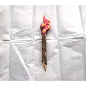 💸 Real Tree Bark Pink and Yellow Elephant Pe…